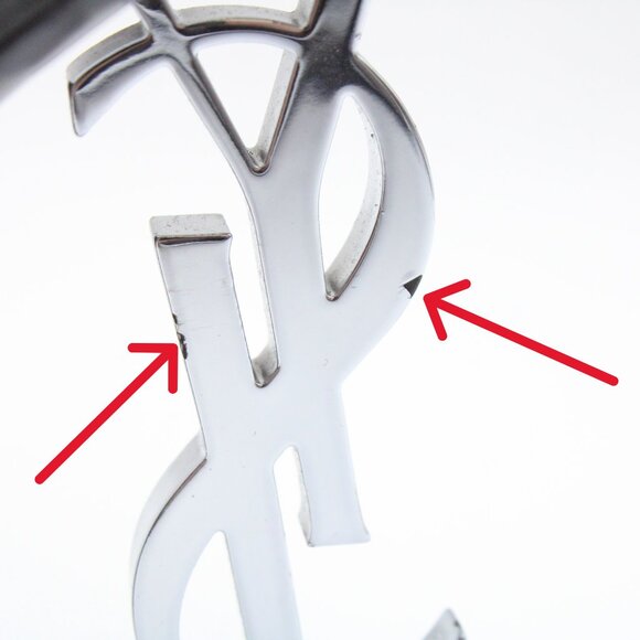 Pre-Owned Saint Laurent YSL Opyum Heeled Sandals in Black Leather/Nickle Size 39 - Picture 13 of 16